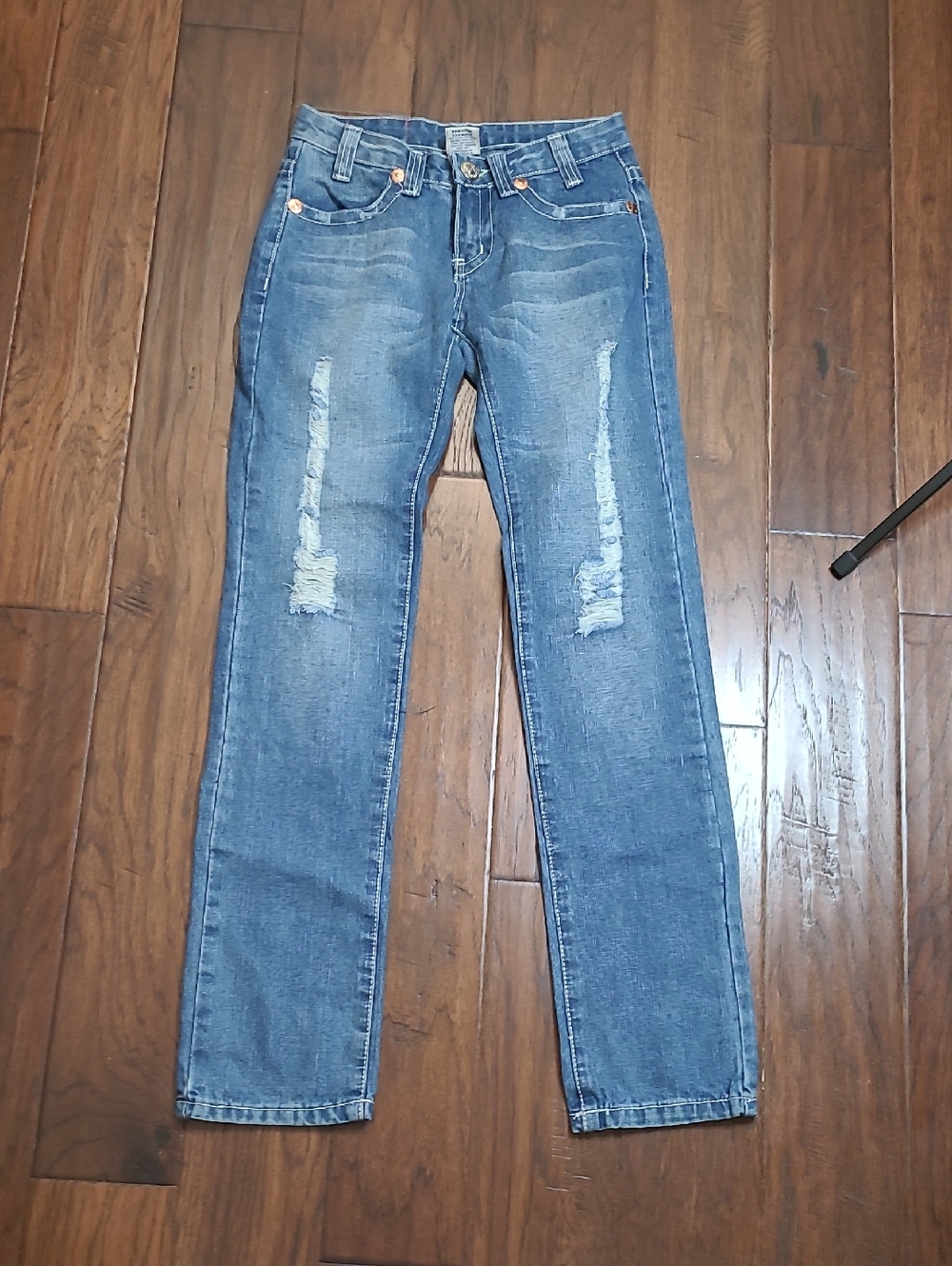 True Religion Joey Super T Distressed Jeans size 32